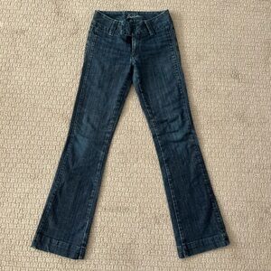 Salt Works Women's Low Rise Bootcut Jeans Dark Wash Size 25 Made In USA